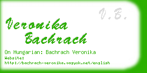 veronika bachrach business card